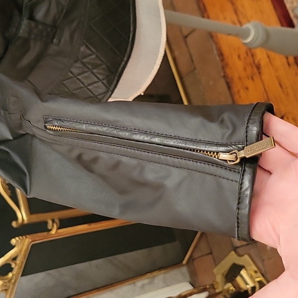 Barbour Leather and Waxed Motorcycle Jacket - Picture 6 of 11